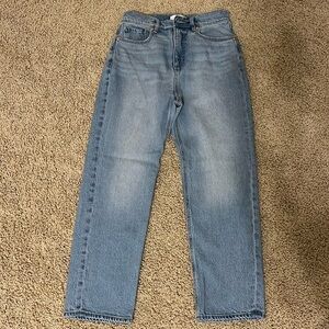 LOFT high rise straight petite jeans